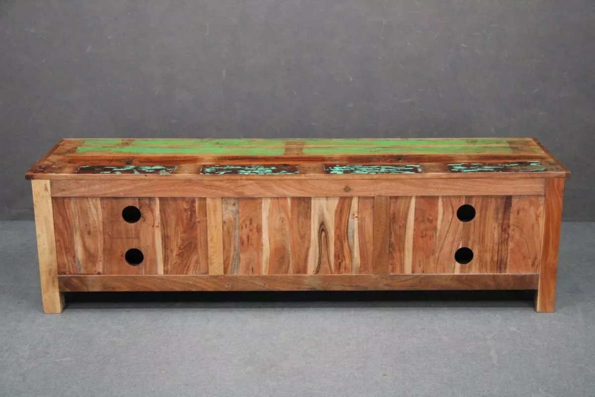 SZAFKA RTV SPIRIT #18 Lakierowane drewno z odzysku 180x50x50 cm (2) B 1890