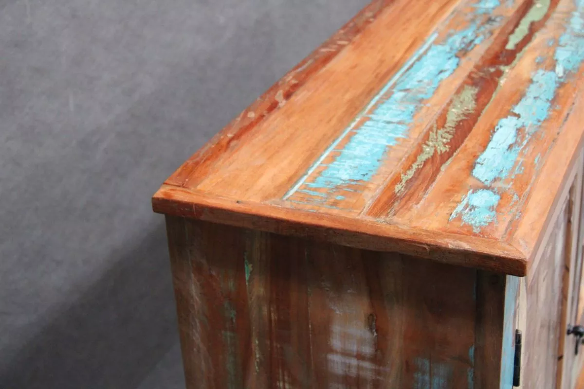 KOMODA SPIRIT #05 Lakierowane drewno z odzysku 150x38x85 cm (3) B 1734