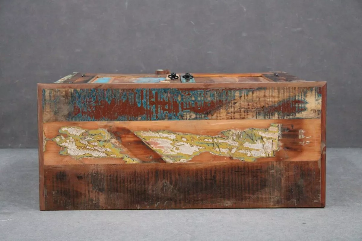 KOMODA SPIRIT #19 Drewniana Lakierowana Drewno z odzysku VINTAGE 90x40x85 cm (2) B 1595